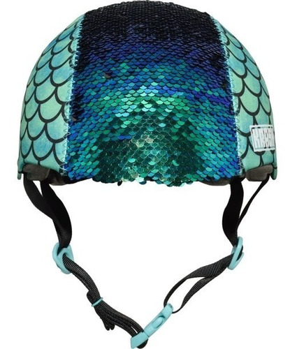 Imagen 2 de 5 de Casco Krash Mermaid Flit Para Niñas (54-58cm) Skate, Bike