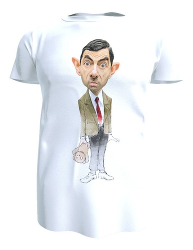Polera Unisex Diseño Mr. Bean, Poliester 