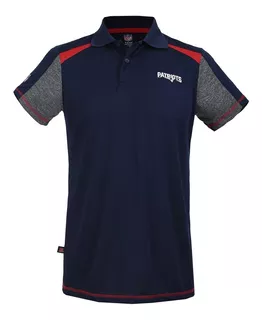 Playera Deportiva Hombre Polo Patriots Nfl Oficial 320470