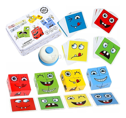 Face Change Cubos Juego De Mesa Didáctico Montessori Niños 