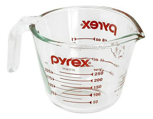 Pyrex Prepware Vaso Medidor De Vidrio De 1 Taza, Transparent