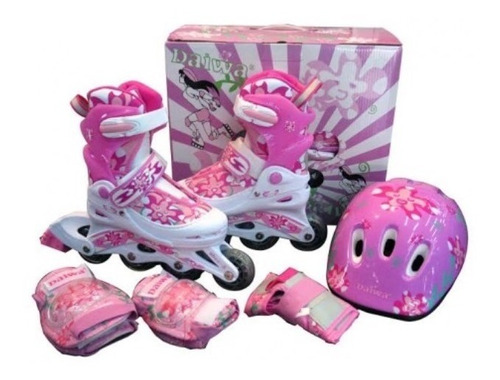 Roller + Casco + Set De Proteccion Para Niñas!! Nuevos!!!