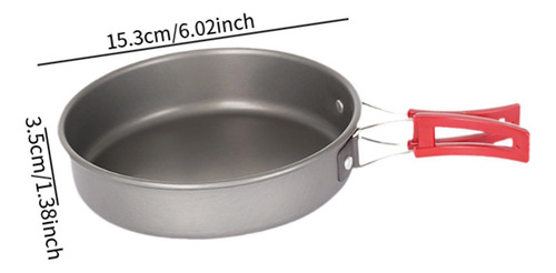 Sartén Freír Antiadherente Olla De Cocina 15.3 Cmx3.5 Cm