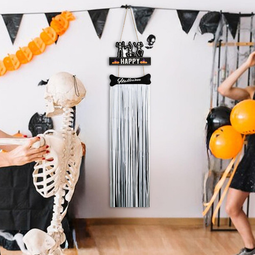 Placa De Suspensão De Halloween, Placa De Homem Esqueleto