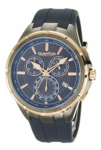 Reloj Quantum Pwg953.069 Para Caballero Color Azul