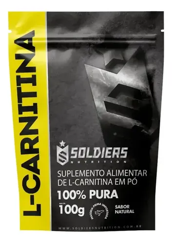 L- Carnitina 100g Suplemento Em Pó 100% Pura Soldiers Nutrition