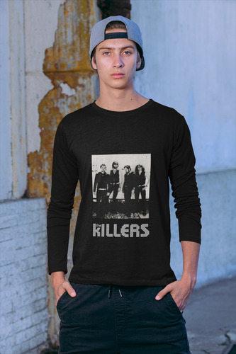 Polera Larga The Killers Rock Grupo Musica Estampado Algodon