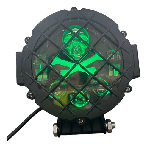 Par Faros Led 7lupas Alta/baja Con Rgb 10 Colores 4x4 H4