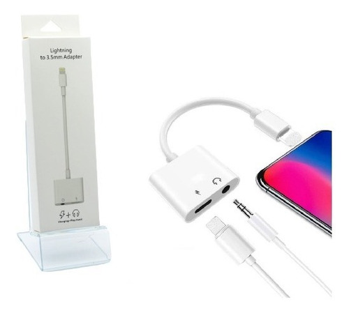 Imagen 1 de 1 de Adaptador Para Audio Splitter Lightning (3.5mm + Lightning)
