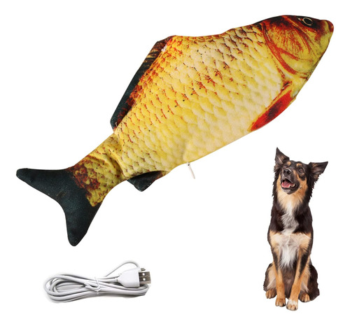 Flopping Fish - Juguete Eléctrico Para Perros En Movimiento,