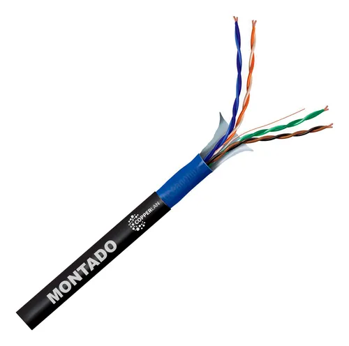 comprar Cabo Utp F\u002Futp Cat6 Externo Blindado 75m 100% Cobre Montado