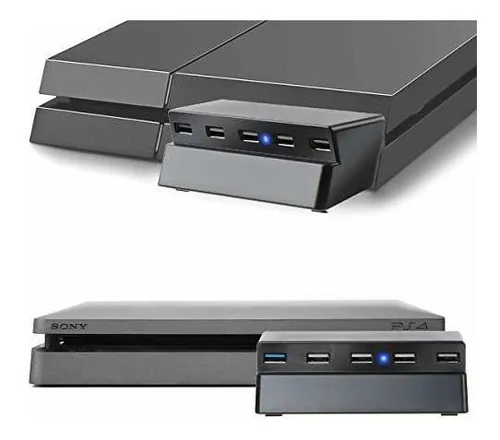 Hub Usb De 5 Puertos Para Ps4 Slim Solo Usb 3 0 2 0 Con...