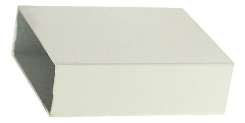 Perfil De Aluminio Tubo Rect 50x25mm Blanco - Largo X 2 Mts