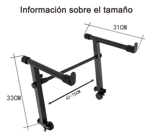 ~ Soporte Universal De Segundo Nivel Para Teclado De Piano