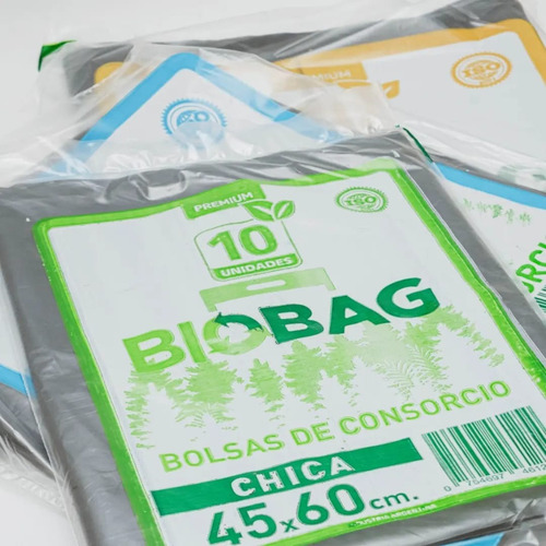 Bolsas De Residuo Consorcio Negra 45x60 X 1000 Un Biobag