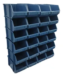 Comprar Kit Com 24 Gaveteiros Plástico Organizador Bin Nº 5 - Azul no Mercado Livre