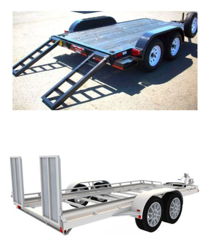 Carretinha Reboque Trucada Com Rampa - Projeto Pdf 2 Eixos