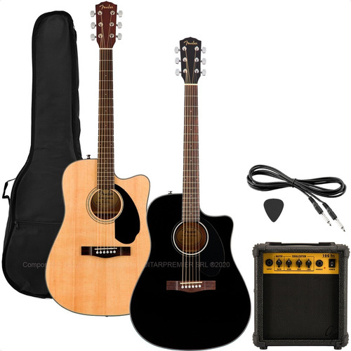 Guitarra Electroacustica Fender Cd60 Fishman + Amplificador
