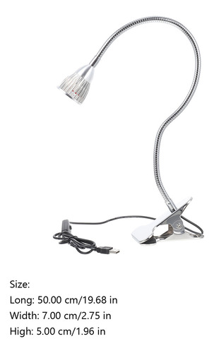 Lámpara Led De Escritorio Con Protección Ocular, Clip Usb, C