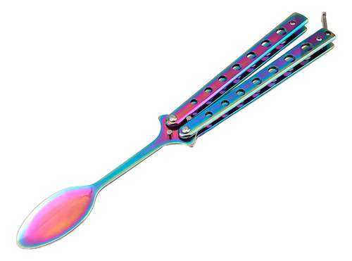3 Butterfly Spoon Colorful Handle Training Spoon