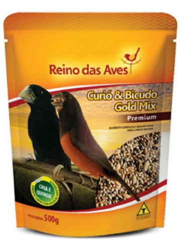 Curió E Bicudo Gold Mix Premium 500gr  Reino Das Aves