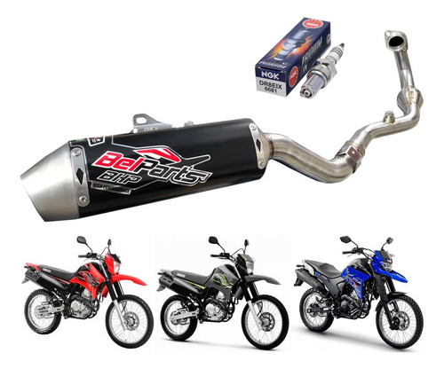 Ponteira E Curva Lander Xtz 250 15/21 Belparts Bhp Preto