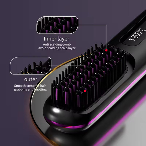 Escova De Cabelo Elétrico, Alisador, Pente De Cabelo