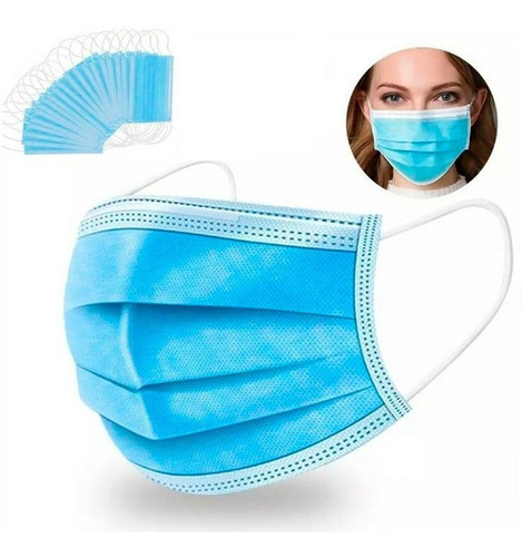 Imagen 3 de 8 de Mascarilla Quirurgica Desechable 50 Unidades Certificada