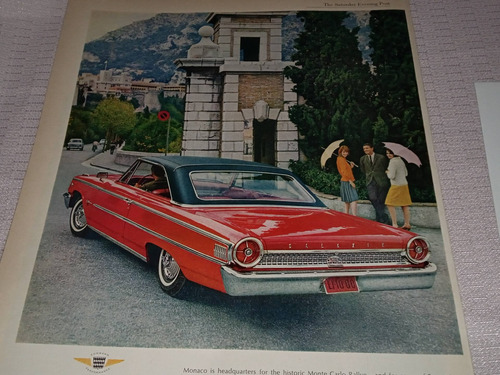 Poster De Ford Galaxie, Falcón, Fairlane 1963.