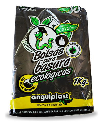 Bolsa Para Basura Anguiplast, 1 Kilo, 90x120