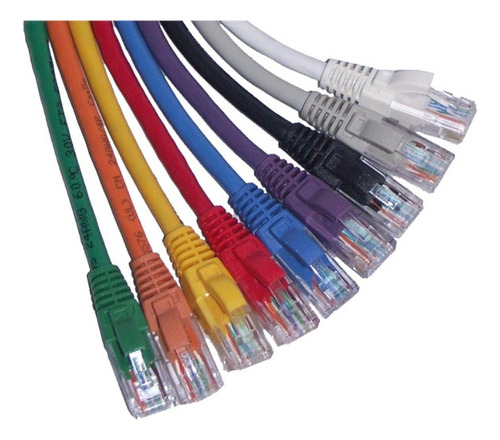 Cable Patchcord Categoría 5e 1 Mt Verde/ Azul