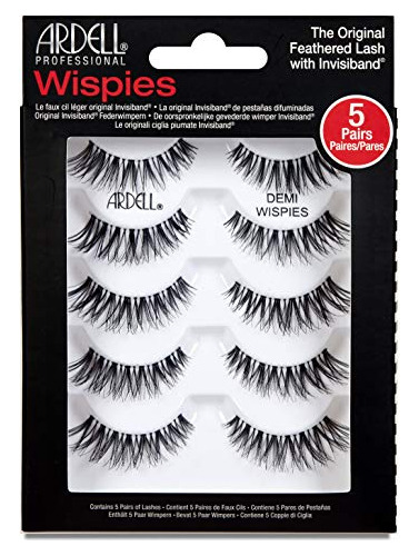 Ardell Pestañas Postizas Demi Wispies Negro, 1 Paquete (5 Pa