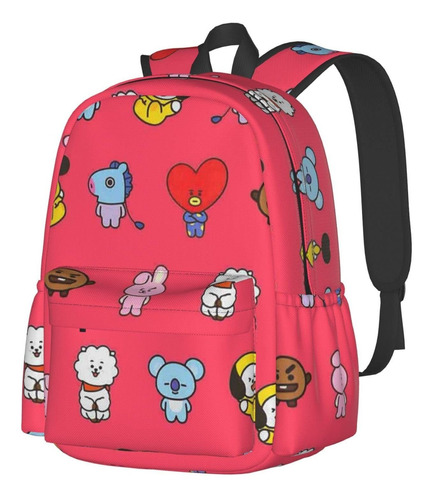 Bonita Mochila Libro Ligera Kpop Para Niña Viaje Navidad