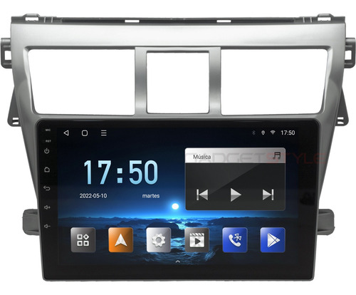 Estereo Yaris Sedan 2008 A 2011 Carplay Inalambrico 2+32 4g