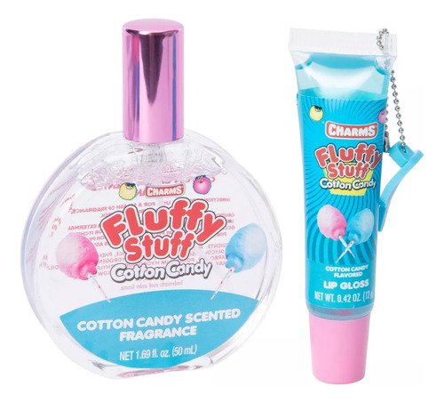 Perfume Infantil Fragancia Y Brillo Labial Niñas Fluffy Stuf