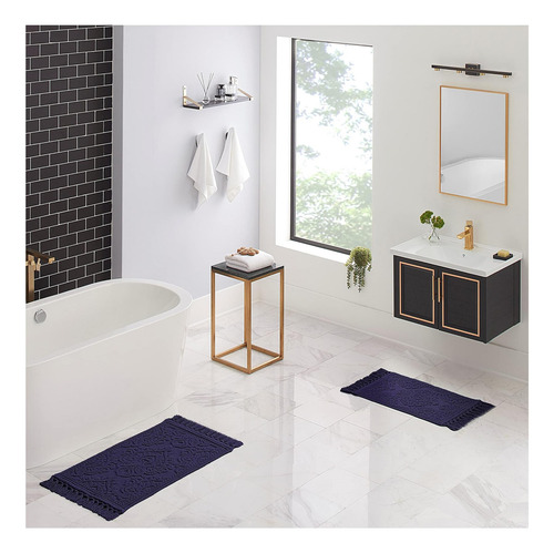 Jean Pierre Esteras De Baño Ricardo, Juego De 2 Alfombras De