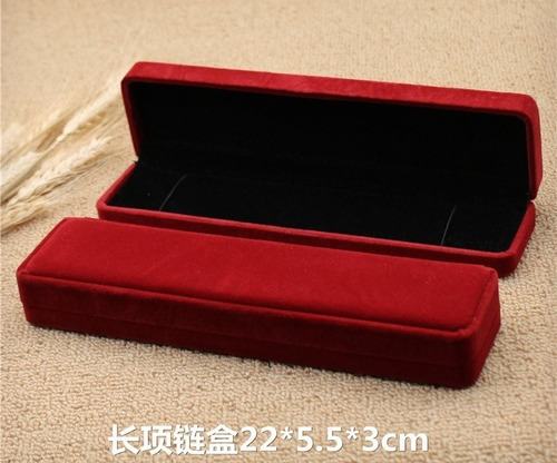 Imagen 5 de 7 de Caja De Terciopelo Reloj Collar 22x6x3cm