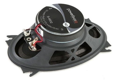 Parlante Ovalado Powerbass S-4602 4x6 Pulgadas Color Negro
