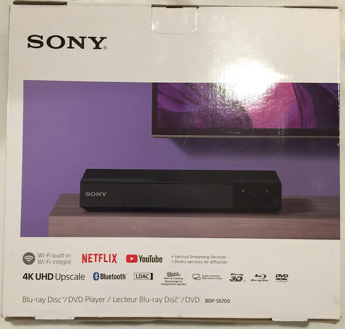 Leitor de DVD Blu-ray Sony BDP-s6700