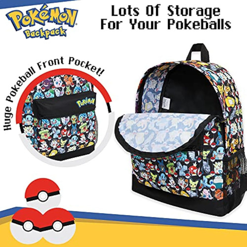 Pokemon Mochila Para Niños Y Niñas, Adolescentes