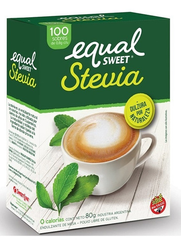 Edulcorante Stevia En Sobres X100 Equalsweet - Almacén Mingo