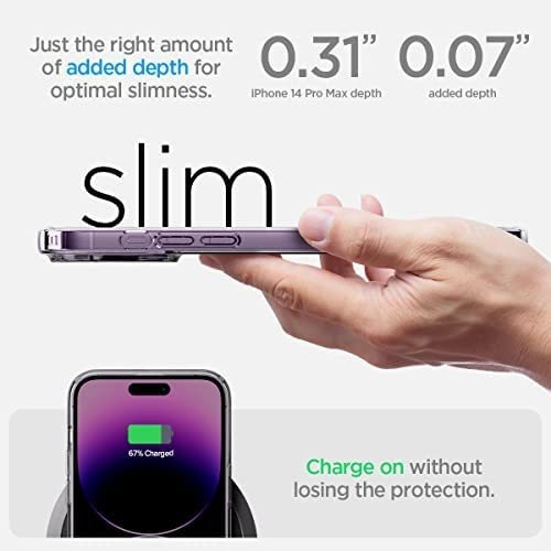 Imagen 6 de 7 de Funda Spigen Liquid Crystal Para iPhone 14 Pro Max - Clear