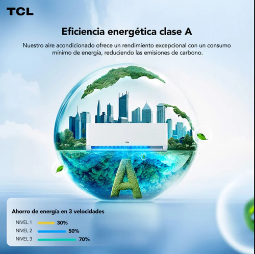 Aire Acondicionado 9000btu Inverter Tcl Con Wifi 4 En 1