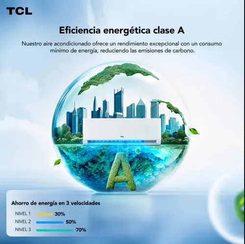 Aire Acondicionado 9000btu Inverter Tcl Con Wifi 4 En 1