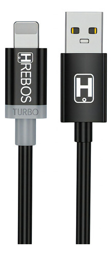 Cabo Turbo First Black Preto C/ Cinza Lightning Hrebos