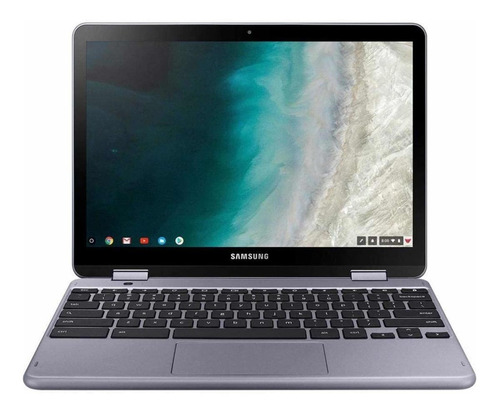 Notebook Samsung Chromebook XE521QAB prata táctil 12.2", Intel Celeron 3965Y  4GB de RAM 32GB SSD, Intel HD Graphics 615 1920x1200px Google Chrome
