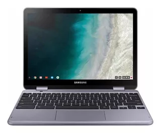 Notebook Samsung Chromebook XE521QAB prata táctil 12.2", Intel Celeron 3965Y 4GB de RAM 32GB SSD, Intel HD Graphics 615 1920x1200px Google Chrome