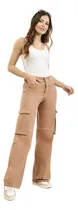 Comprar Jeans Wide Leg Cargo  Habano C\u002Fhilo Blanco Marca Cenitho