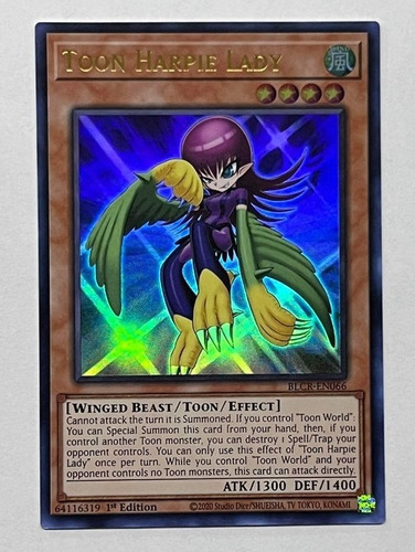 Toon Harpie Lady Ultra Yugioh Blcr