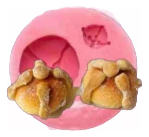 Molde De Silicón Jabón Vela Pasta Chocolate Pan De Muerto 3